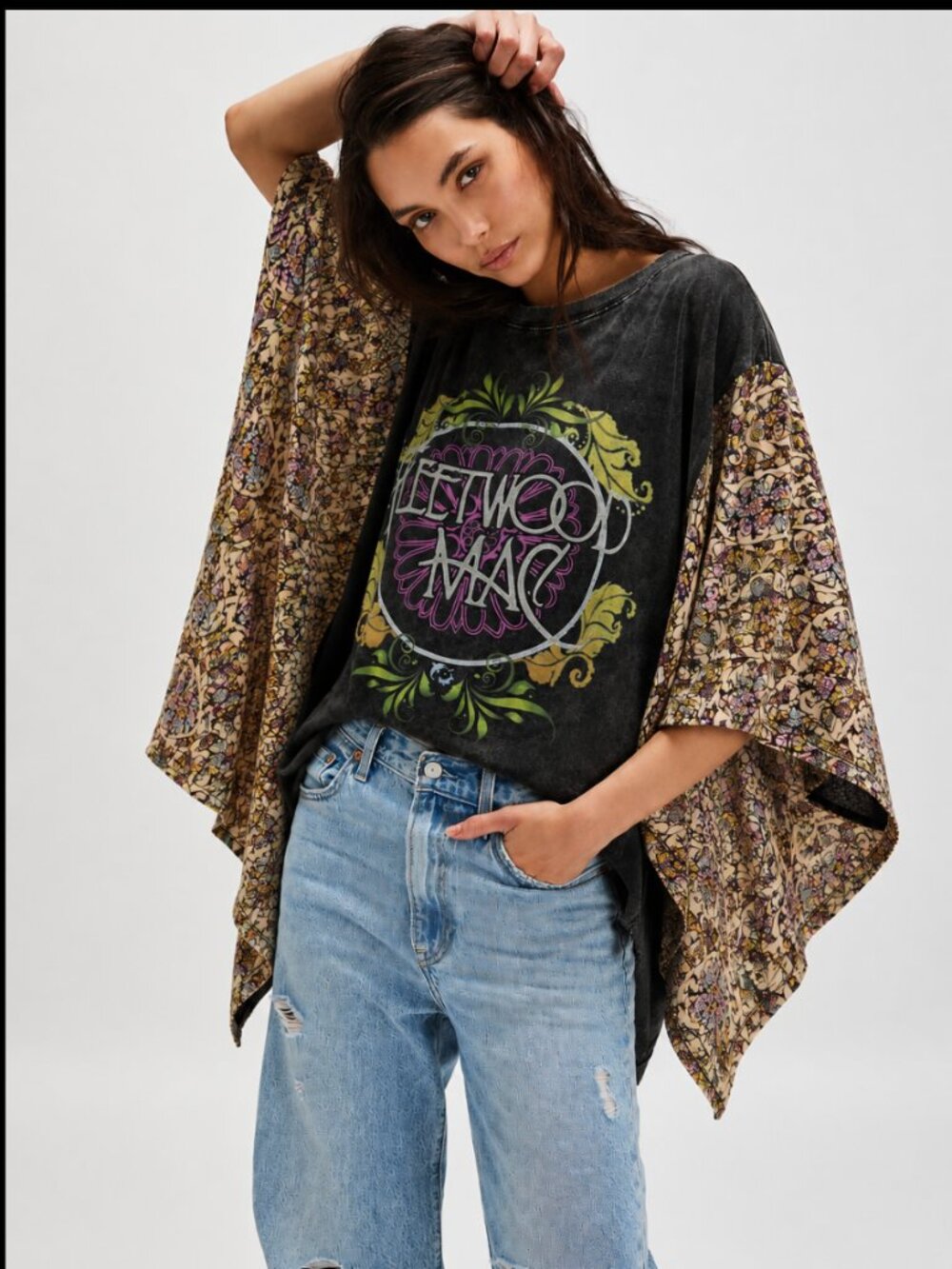 BLUE VELVET FLEETWOOD MAC PONCHO TEE TOP